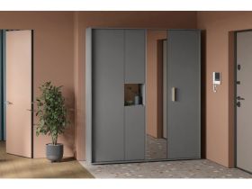 Шкаф-купе Бладвен 3-180x210 Графитовый