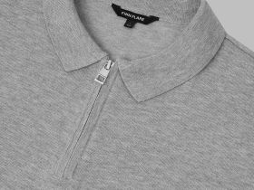 Джемпер-поло полуприлегающего кроя с шерстью