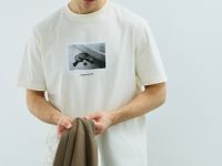 Футболка из хлопка с фотопринтом, Белый