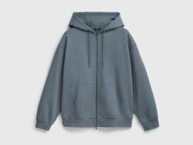 Толстовка на молнии с капюшоном, Серый