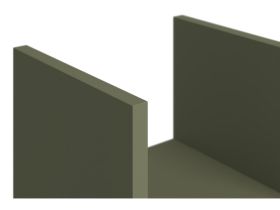 Полка Брилл 134x24 Оливковый