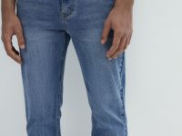 Зауженные джинсы, Синий