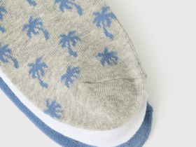 Носки для мальчиков, 3 пары, Голубой