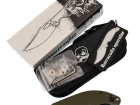 Нож Barmaley Knives Барракуда, сталь VG-10, рукоять G10, оливковый