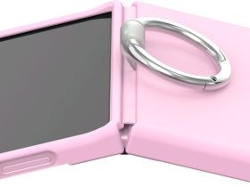Чехол Araree Aero Flex R для Galaxy Z Flip8, с кольцом розовый