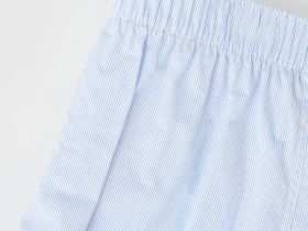 Текстильные боксеры в тонкую полоску, Голубой
