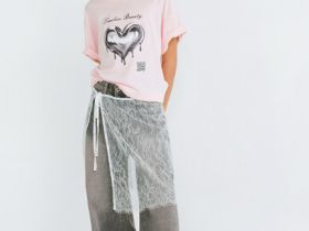 Футболка с AR-принтом для девочек, Розовый