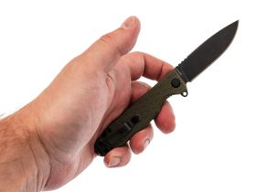 Складной нож Daggerr Dopey olive BW DL, сталь 8Cr14MoV, рукоять FRN
