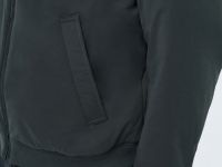 Утеплённый бомбер с воротником-стойкой, Зеленый