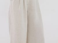Широкие брюки со льном, Бежевый