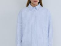 Рубашка из хлопка, Голубой