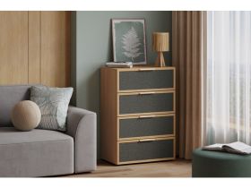 Комод Флавир 70x102 Рогожка Графитовый