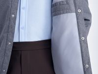 Утепленная куртка с отложным воротником