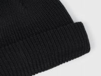 Шапка-бини с отворотом, Черный