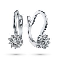 Серьги из белого золота с бриллиантами э0901сг07191000