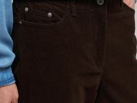 Брюки прямого кроя из вельвета