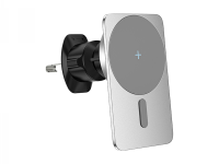 Автомобильный держатель WIWU Liberator Magnetic Wireless Charger Type-C 15W в воздуховод (Wi-Q001) (серебристый)