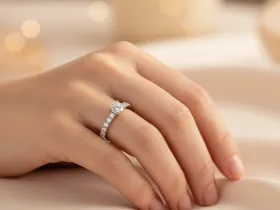 Кольцо из белого золота э4712кц01144400