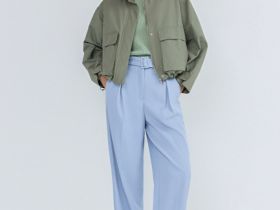 Лёгкая куртка с воротником-стойкой, Желтый