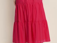 Юбка-макси на резинке со съемной подкладкой