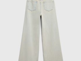 Джинсы Wide leg для девочек, Голубой