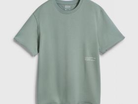 Футболка с текстовым принтом, Зеленый