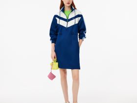 Женское платье-толстовка Lacoste на молнии