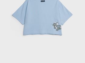 Фуфайка трикотажная для девочек (футболка)