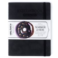 Скетчбук Малевичъ для маркеров Малевичъ "Markers" 15х19 см 18 л 220 г, мокрый асфальт