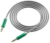 Кабель Red Line Metallix mini-jack / mini-jack 1 м Зелёный