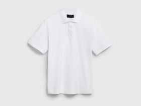 Поло из хлопка, Белый