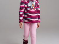 Фуфайка трикотажная для девочек (футболка с длинными рукавами)