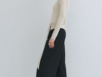 Широкие брюки со складками, Черный