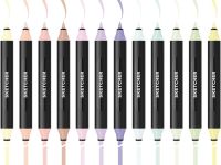 Маркер для скетчинга Molotow "Sketcher" WG585 c кистью и скошенным пером warm grey 4