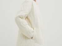 Полупальто утепленное прямого кроя