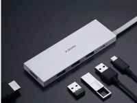 Адаптер Xiaomi Type-C 5 в 1 на 3хUSB 3.0/Type-C/HDMI (XMDS05YM) (Silver)