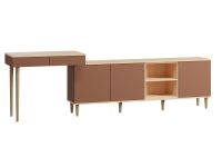Стол-тумба Элвуд 267x78 Терракотовый