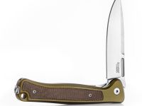 Складной нож LionSteel Skinny Aluminium, сталь MagnaCut, рукоять алюминий/микарта, зеленый