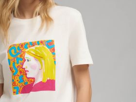 Футболка свободного кроя из хлопкового джерси