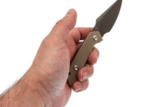 Туристический нож Kansept Fenrir, сталь D2, рукоять G10, песочный