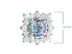 Пусеты из белого золота с танзанитами э4760пс07250361_white