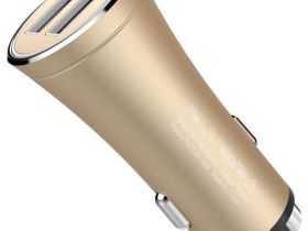 Автомобильный блок питания Rock H1 Car Charger with Hammer 2xUSB, 5V, 2,4A (общ.) (Gold)