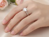 Помолвочное кольцо из белого золота э4712кц06181200_white