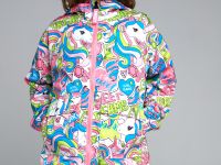 Куртка текстильная с полиуретановым покрытием для девочек (ветровка)