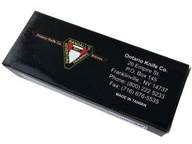 Складной нож Ontario RAT 2 Coyote Brown, сталь D2, рукоять термопластик GRN, коричневый/черный