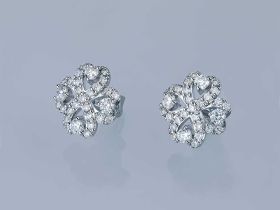 Пусеты из белого золота э4712пс04202836