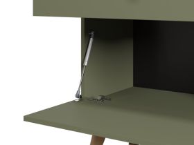 Стеллаж Торвалль 2-80x153 Оливковый