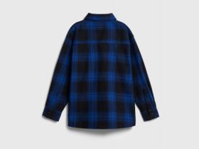 Рубашка из фланели для мальчиков, Голубой