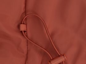 Пуховик с воротником-стойкой и капюшоном