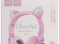 Наушники Hoco W27 Cat Ear Розовые